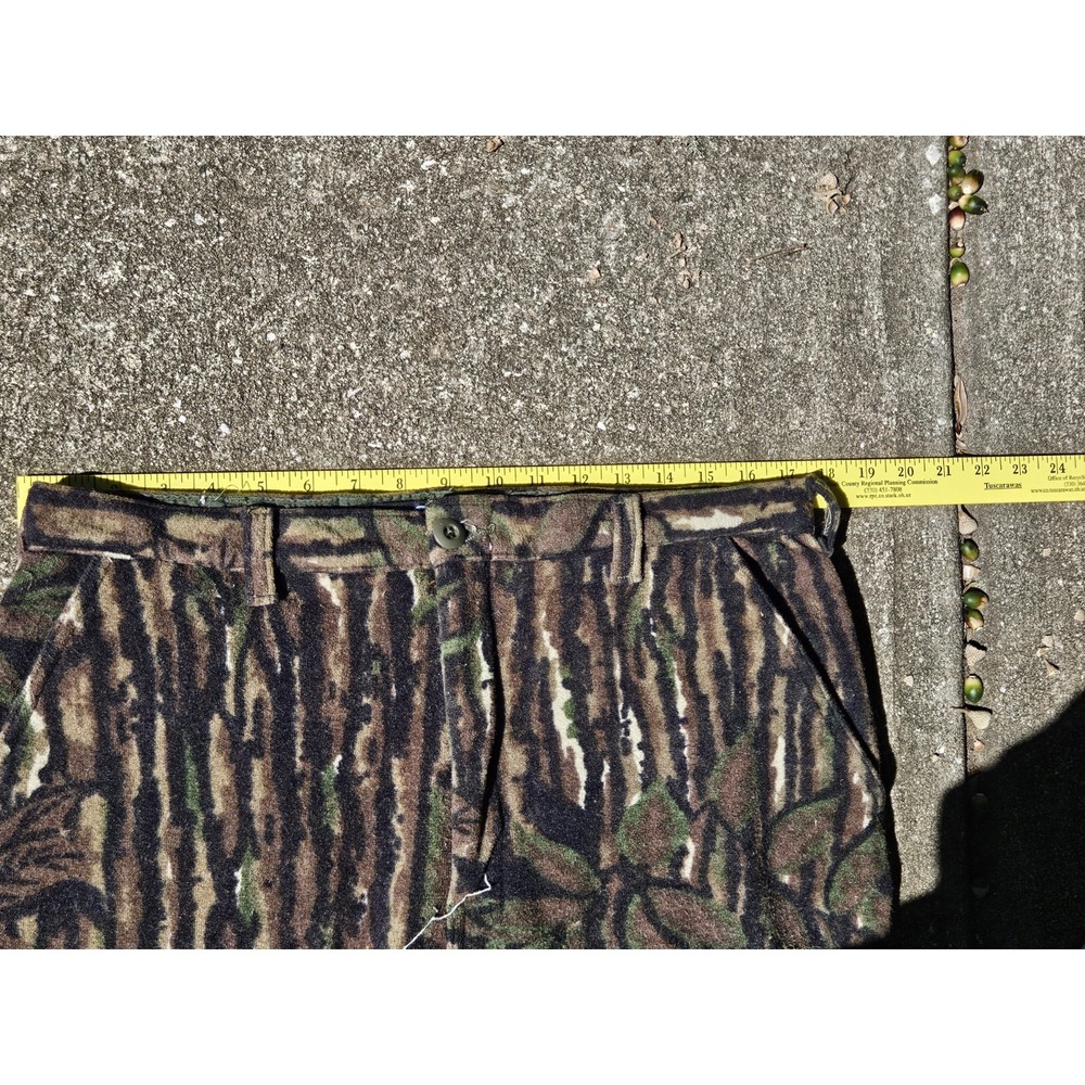 Vintage 90s Spartan Realtree Orig Camo Fleece Pants Polartuff Made In USA 36×30 - Picture 7 of 9